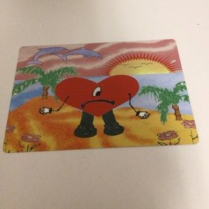 Bad Bunny Heart Album Logo metal tin sign